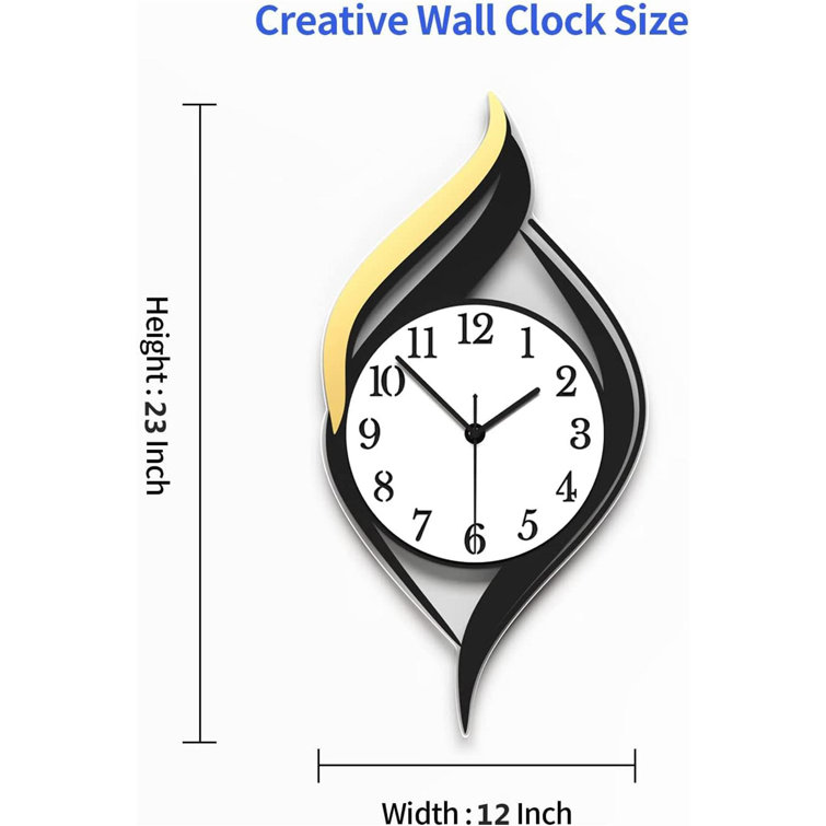 Mercer41 Acrylic Wall Clock Wayfair